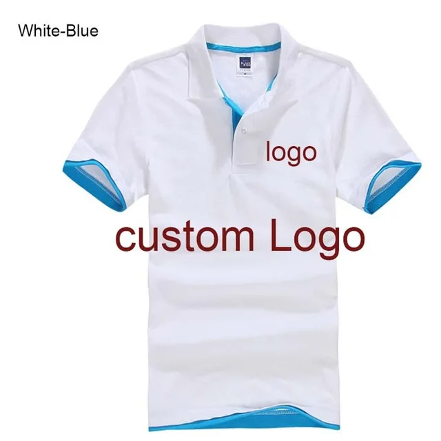 NEEDBO мужские рубашки поло с коротким рукавом Индивидуальные тенниска с логотипом печать DIY ваш собственный дизайнерская футболка-поло мужские тонкие повседневные топы