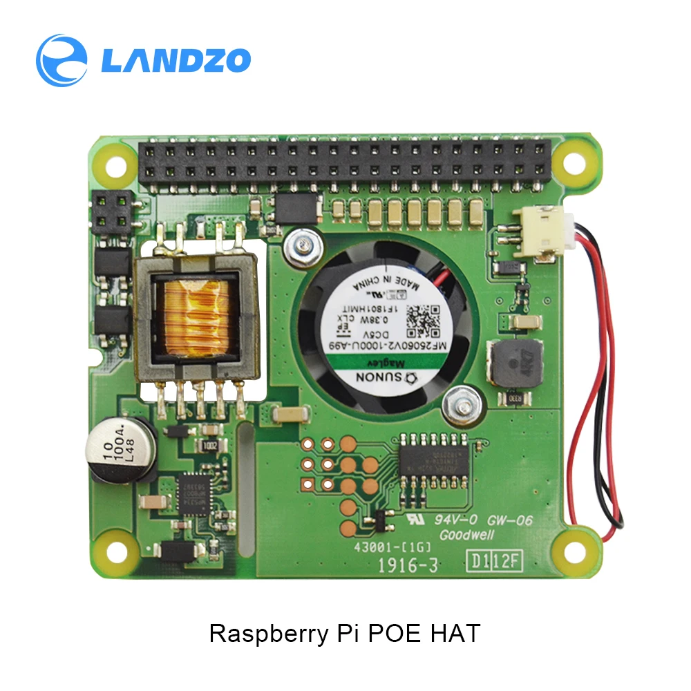 Raspberry Pi 4B Ethernet PoE модуль питания POE HAT плата расширения с вентилятором охлаждения