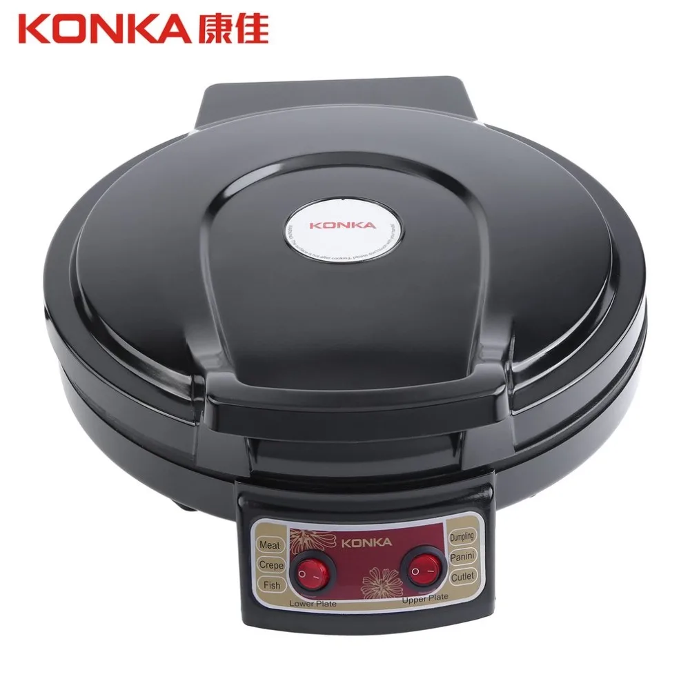 

KONKA 900W 220V 50Hz Electric Griddle & Backer Dual-side Heating Baking Pan Frying Machine for Household Kitchen Use KBP-3201