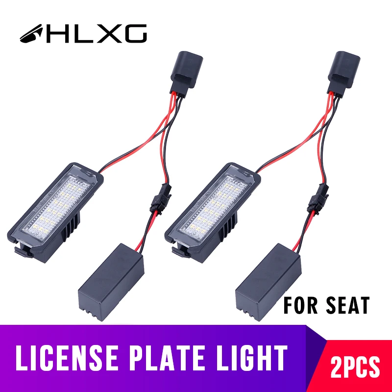 

For SEAT Altea XL/Freetrack model Exeo/ST Ibiza Leon Canbus Error Free 18SMD turn signals LED Number License Plate Lights 12V
