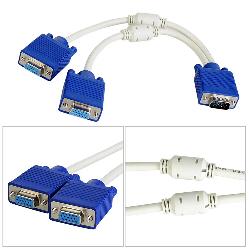 Разъем сигнала практичный дисплей VGA кабель Дублирование экрана высокой