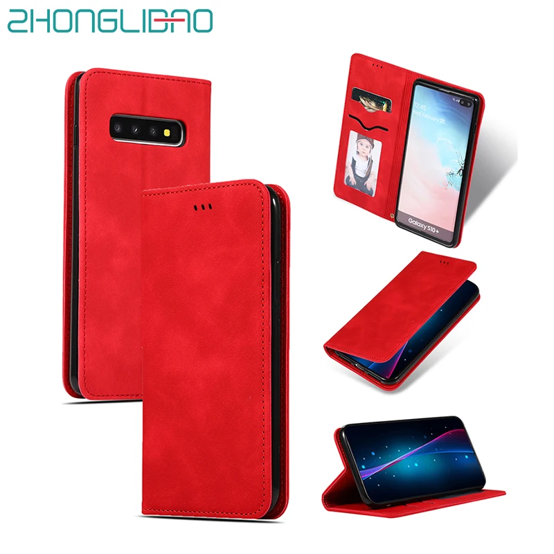 Чехол для Samsung S10 S9 S8 Plus Note 10 9 8 S10e A30 A40 A50 A70 A10 A20 2019 A7 A8 A9 J4 J6 2018 роскошный кожаный