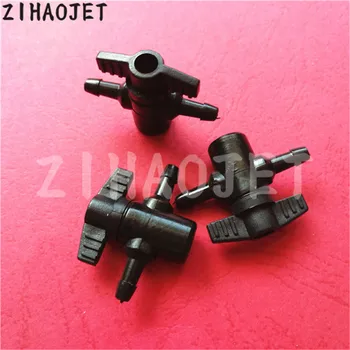 

20pcs Eco solvent/UV plotter 2 ways ink valve for Flora LJ3208K LJ320K Roland Mutoh Mimaki JV33 JV5 ink manual valve black color