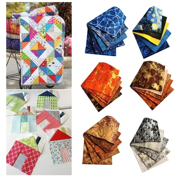 

5x Pre-Cut Cotton Patchworks Fabrics Sewing Quilt Cloth Patches Lot DIY Clothes