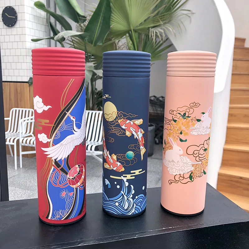 Chinese Style Trend Creative Mug Art Small Fresh Tea Compartment Filter Straight Business Cup Student Cup