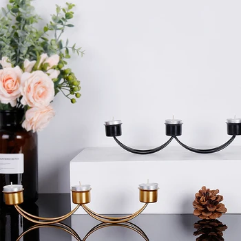 

Antique Retro Gold Candlesticks Large Tall Bronze Silver Wedding Candelabra Vintage Metal Romantic Dinner Candle Holders