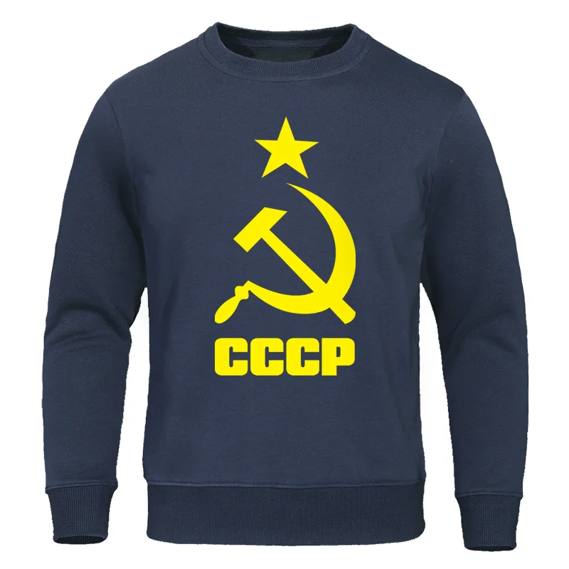 dark blue 3 Осень, Мужская одежда, CCCP, русские толстовки, для мужчин, СССР, СССР, мужские свитшоты, в Москву, мужской спортивный костюм, толстовка с круглым вырезом - Цвет: dark blue 3