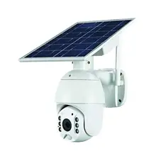 Câmera de armazenamento em nuvem da visão do ir da cor completa do ip ptz das câmeras solares p2p 4g sim cartão da visão do ir wifi câmera anspo