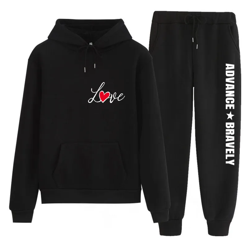 Ceny N81 duży rozmiar dres damski zestaw dwuczęściowy bluzy spodnie odzież ciepłe kobiety zestaw do szydełkowania najlepsze spodnie garnitur kobieta Conjunto Feminino