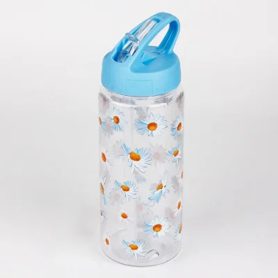 Plastic 650ml Nano зеркальная красочная стеклянная бутылка для воды креативная взрывобезопасная портативная милая пара Студенческая Спортивная бутылка для чая и воды подарок - Цвет: Plastic 650ml