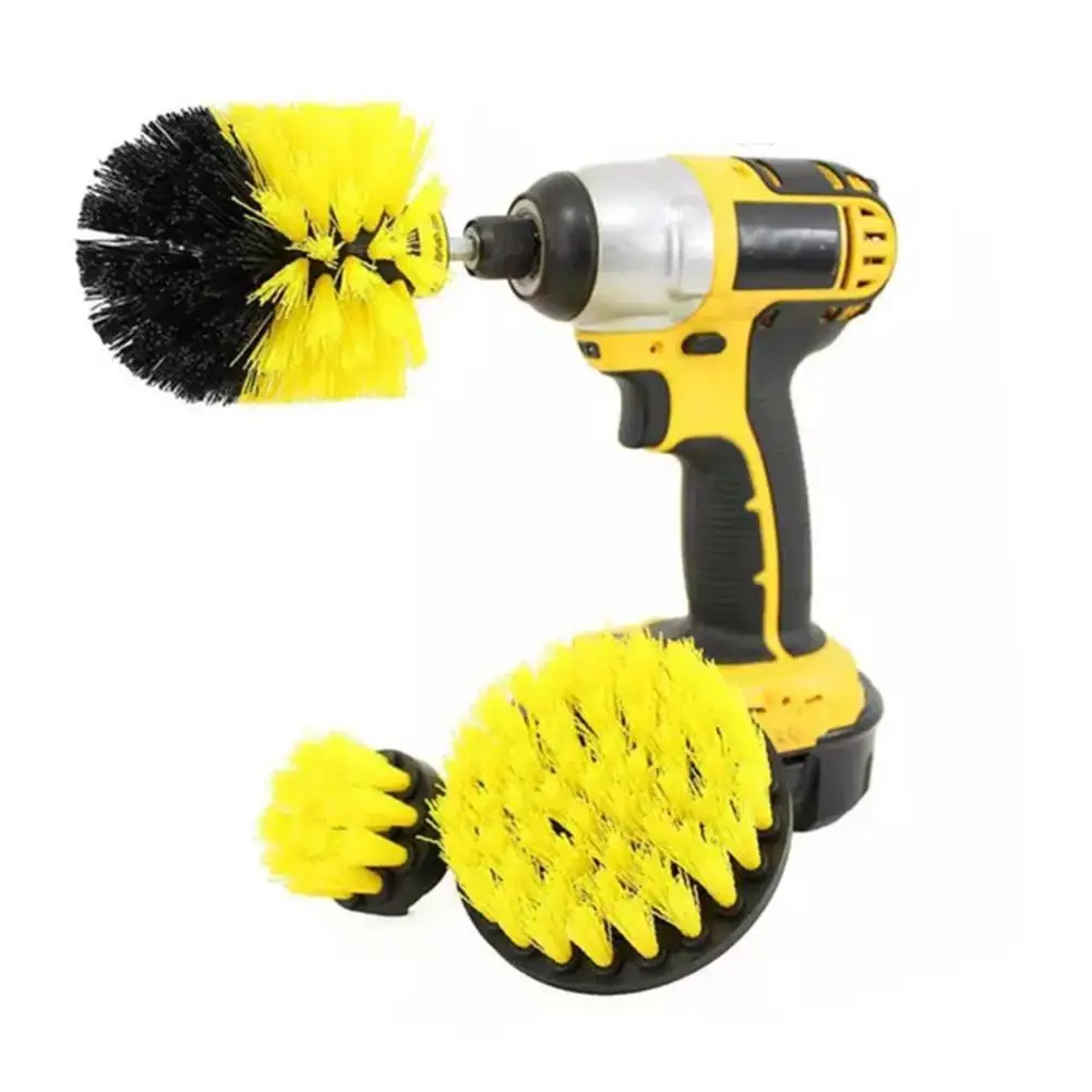 3Pcs/set Power Scrubber Brush Drill Clean Home Bathroom Kitchen Floor Tile Cleaning Attachment | Дом и сад