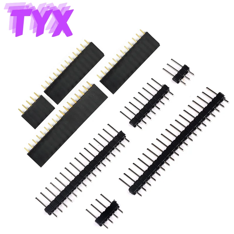 

20Pcs 10Pairs Single Row Male And Female 2.54mm 2.0mm 1*2/3/4/5/6/7/8/10/12/20/40P Straight Header PCB JST Connector Board