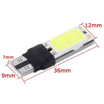 

Set LED Light Car Accessories Auto 10Pcs T10 White Error Free COB Chips