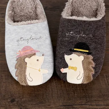

Women Warm Cotton Indoor Slippers Ladies Animals Soft Bottom Woman Fashion Casual Female Shoes Women's Couple Short Furry Plush