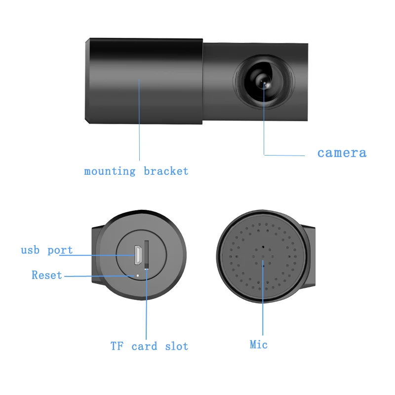 Aiba A10 Dash Cam Wi-Fi Автомобильный видеорегистратор Камера 1080P HD ночного видения Автомобильный английский автомобильный видеорегистратор G-сенсор видеорегистратор