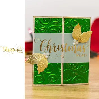 

Word Christmas Hot Foil Plate Metal Cutting Dies for Scrapbooking and Card Making New 2019 die cuts