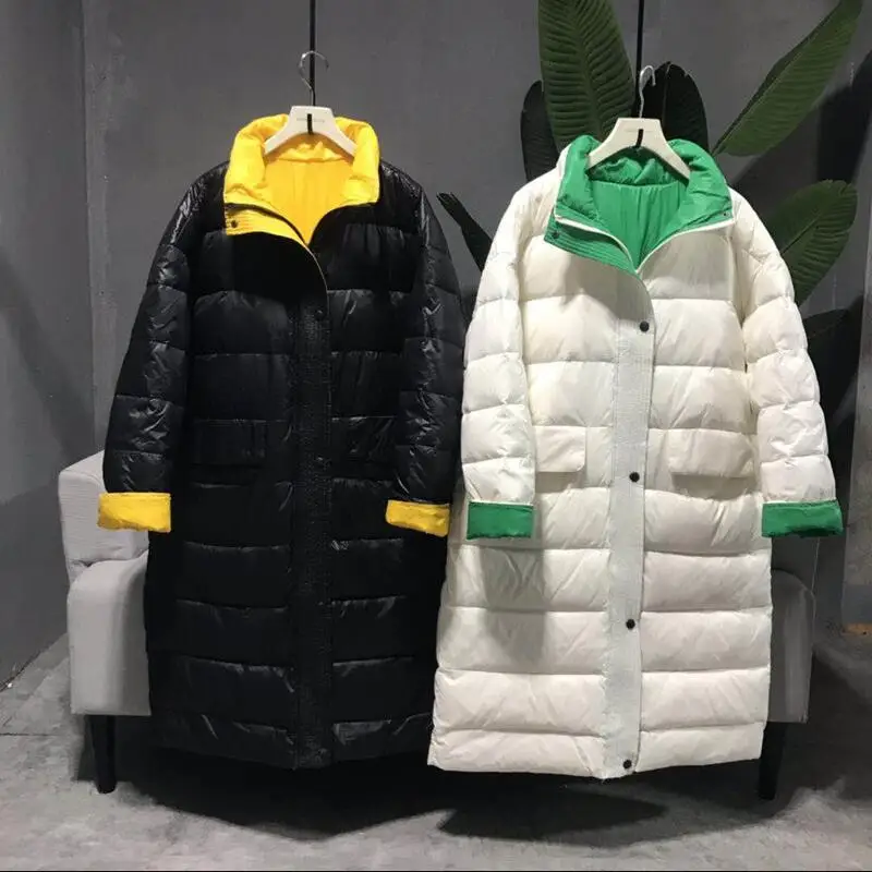 femmes hiver; кардиган на молнии с lâche manteau blanc canard doudoune femme chaud veste купе-vent длинные ИСП le bas парки neige; Верхняя одежда для детей