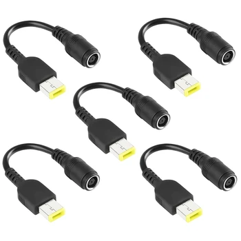 

5Pcs Power Supply Converter Charger Cable Adapter 7.9X5.5mm Converter Cable Cord for Lenovo ThinkPad X240 X1 G405