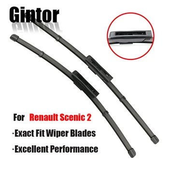 

Gintor Wiper Front Wiper Blades For Renault Scenic 2 Grand Scenic II 2 2005 - 2009 Windshield Windscreen Front Window 26"+22"