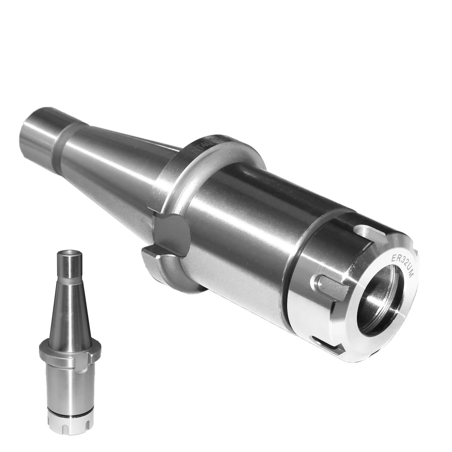 

M16 Chuck Holder Boring Tool Silver Machine Workholding Morse NT40 ER32 CNC Milling For ER32UM Practical