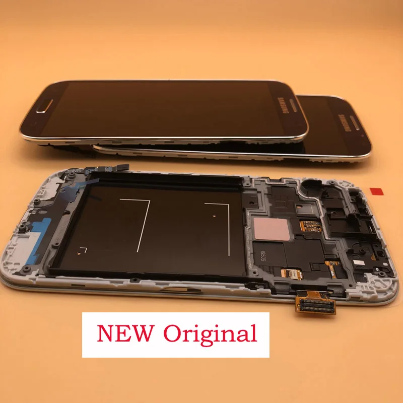 ORIGINAL 5.0'' SUPER AMOLED LCD Display for SAMSUNG Galaxy S4 GT-i9505 i9500 i9505 i9506 i337 Touch Screen Digitizer With Frame |