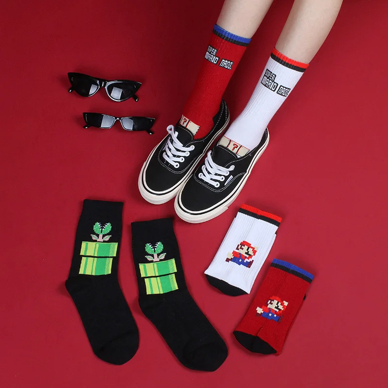 Унисекс Харадзюку Calcetines Tide брендовые уличные мужские и женские носки хлопок