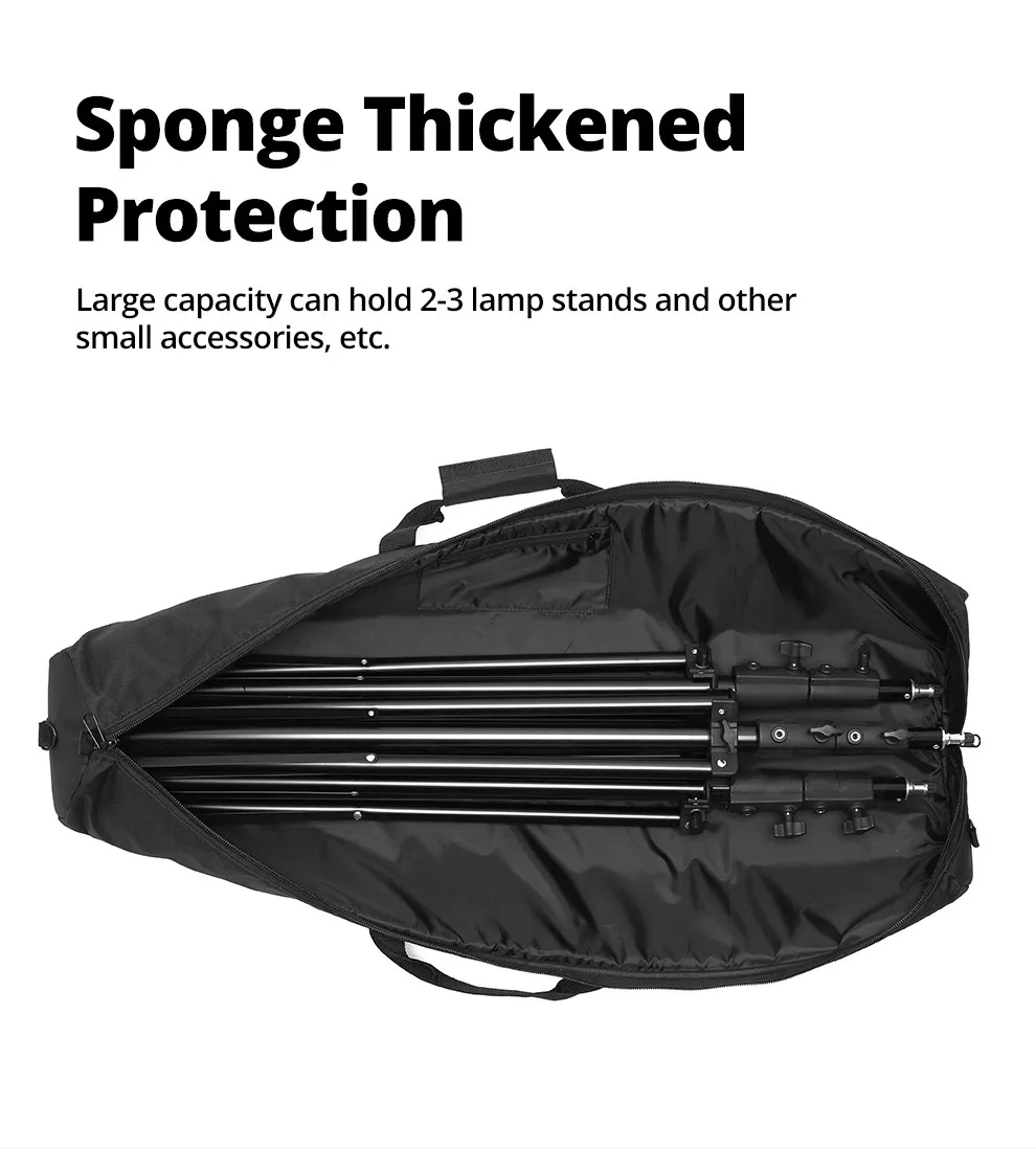 50cm - 125cm Padded Camera Monopod Tripod Carrying Bag Case Light Stand Carry Ba