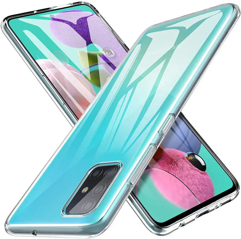 Силиконовый чехол для Samsung A51 прозрачная задняя крышка телефона Galaxy A515F A 51 GalaxyA51