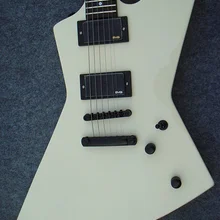 Кремовый Джеймс гетфилд 6 струн электрогитара Глянцевая белая гитара розовое дерево гриф гитара