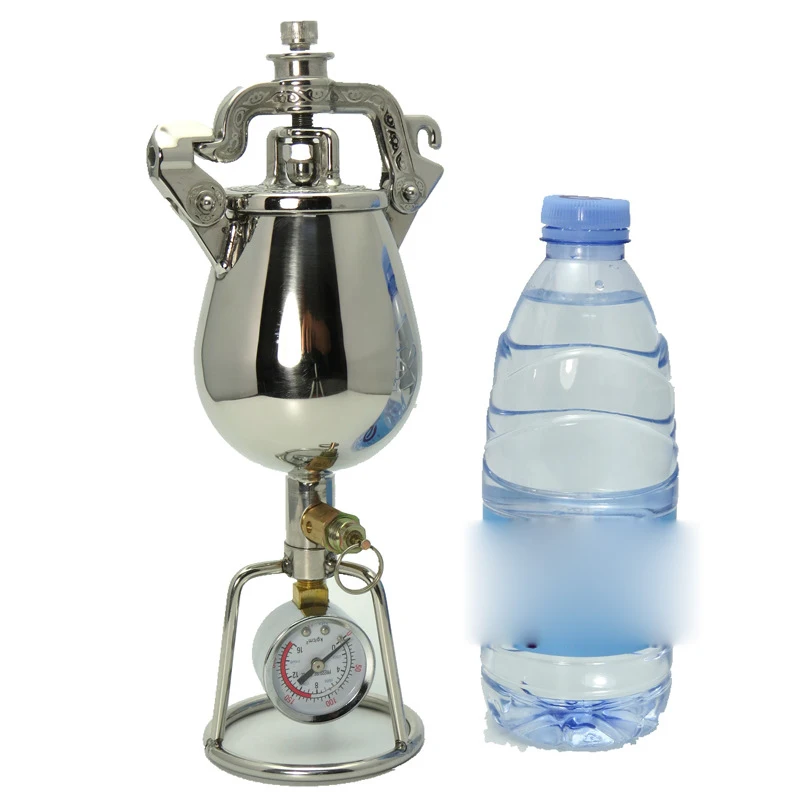 Mini popcorn machine Stainless steel old-fashioned hand-cranked popcorn machine Mini and collectible