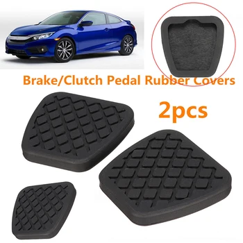 

2pcs Brake Clutch Pedal Pad Rubber Cover Set For Honda Civic Accord CR-V Acura Car-Styling Best Selling Brake Clutch Pedal Pad