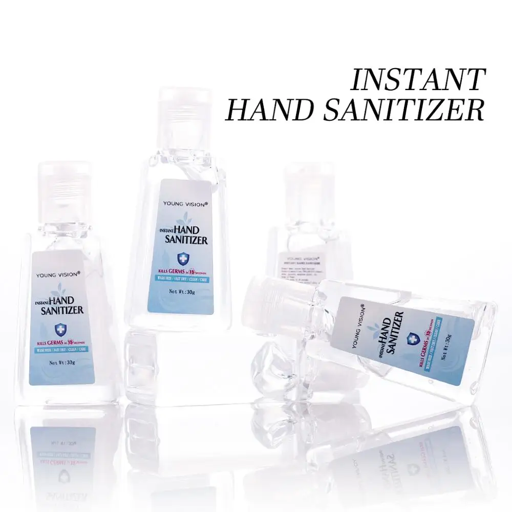 YOUNG VISION hand sanitizer gel hidroalcoholico kill germs 30g 70% Alcohol wash free instant antibacterial hand gel MN157 YOUNG VISION hand sanitizer gel hidroalcoholico kill germs 30g 70% Alcohol wash free instant antibacterial hand gel MN157