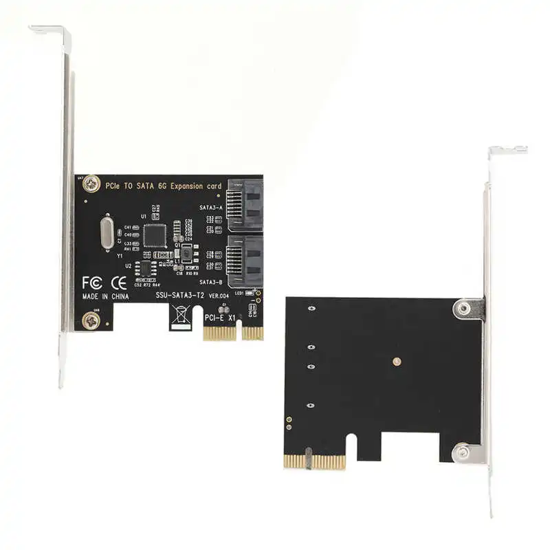 PCI-E to SATA3.0 6G Expansion Card Adapter 2 Interfaces 400 MB PCI Express Port for Windows (R) | Компьютеры и офис