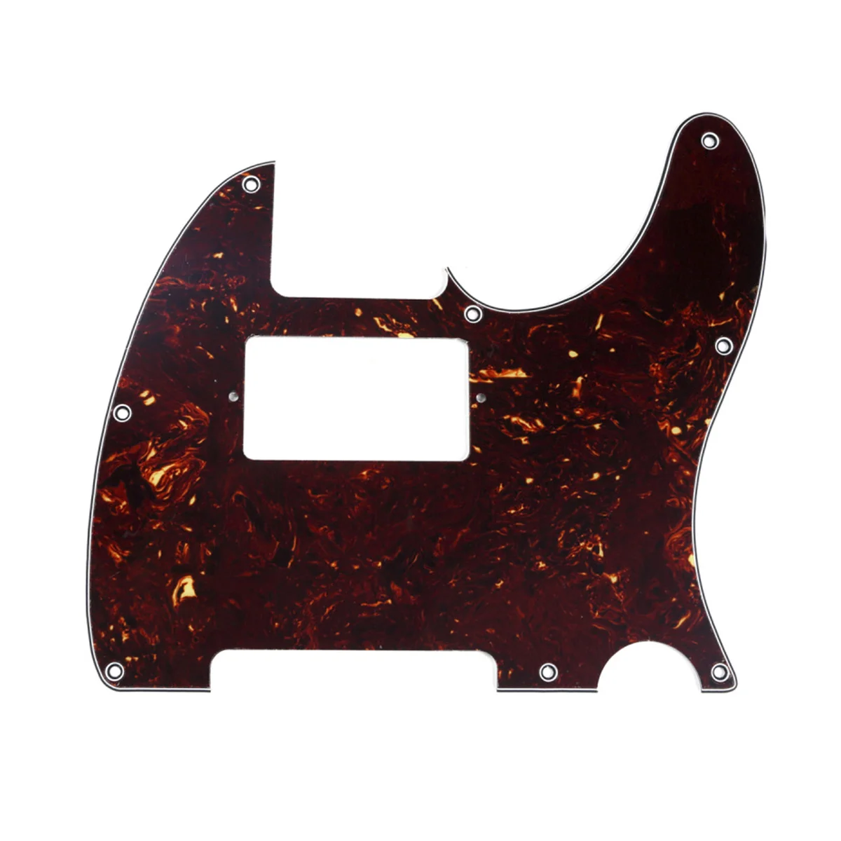 

Musiclily 8 Hole Guitar Tele Pickguard Humbucker HH for USA/Mexican Made Fender Standard Telecaster Style, 4Ply Tortoise Shell