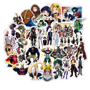

50 pcs Cartoon My Hero Academia Stickers for Car Styling Bike Motorcycle Phone Laptop Travel Luggage Cool Funny Sticker Decals