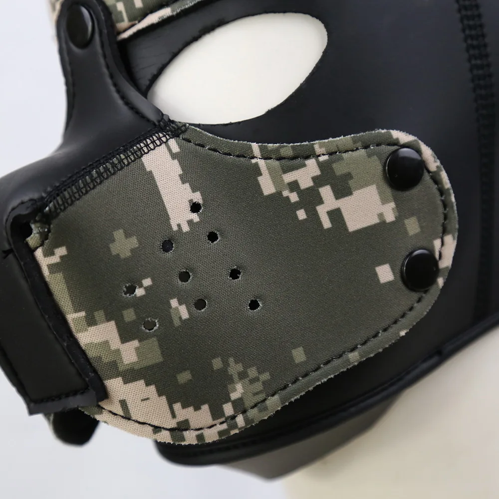 Sexy Dog BDSM Bondage Puppy Play Hoods Slave Rubber Pup Mask Fetish Adult Games Couples SM Flirting Games Toys For Erotic Hoods