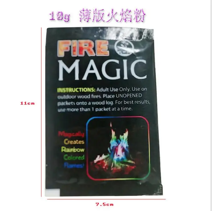Color flame powder mysterious fire magician skill magic flame color change agent party beach bonfire party fireworks toy