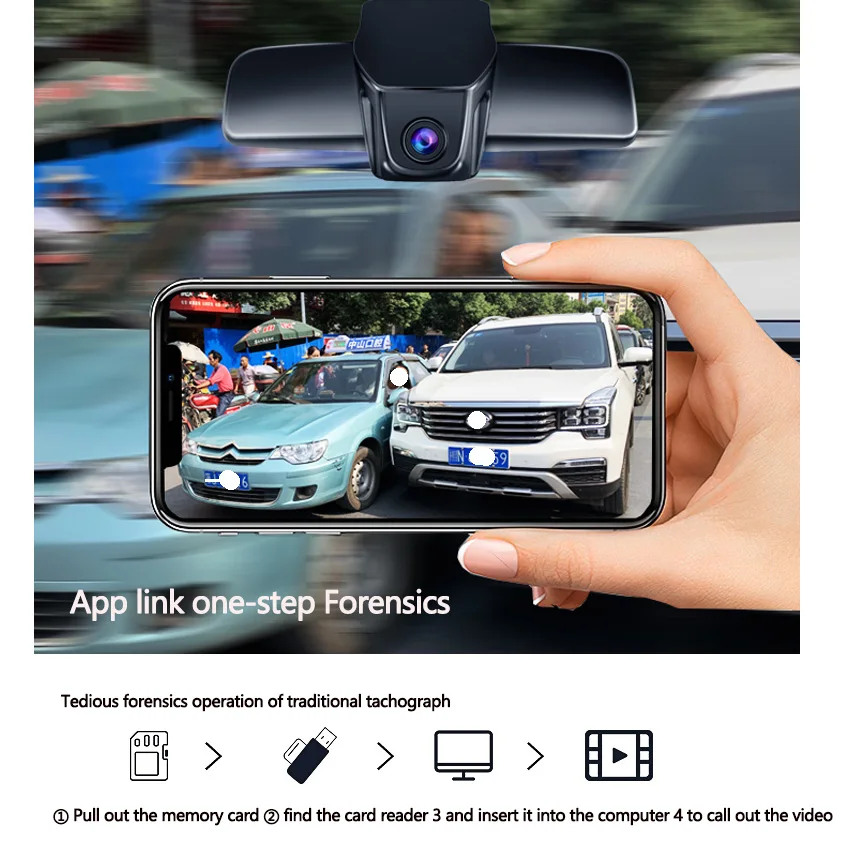 4K 2160P Plug and play Car DVR Video Recorder Dash Cam Camera for Mercedes Benz gla cla a220 A220d 250 A45 amg 4MATIC w176 w177 rear view mirror dash cam