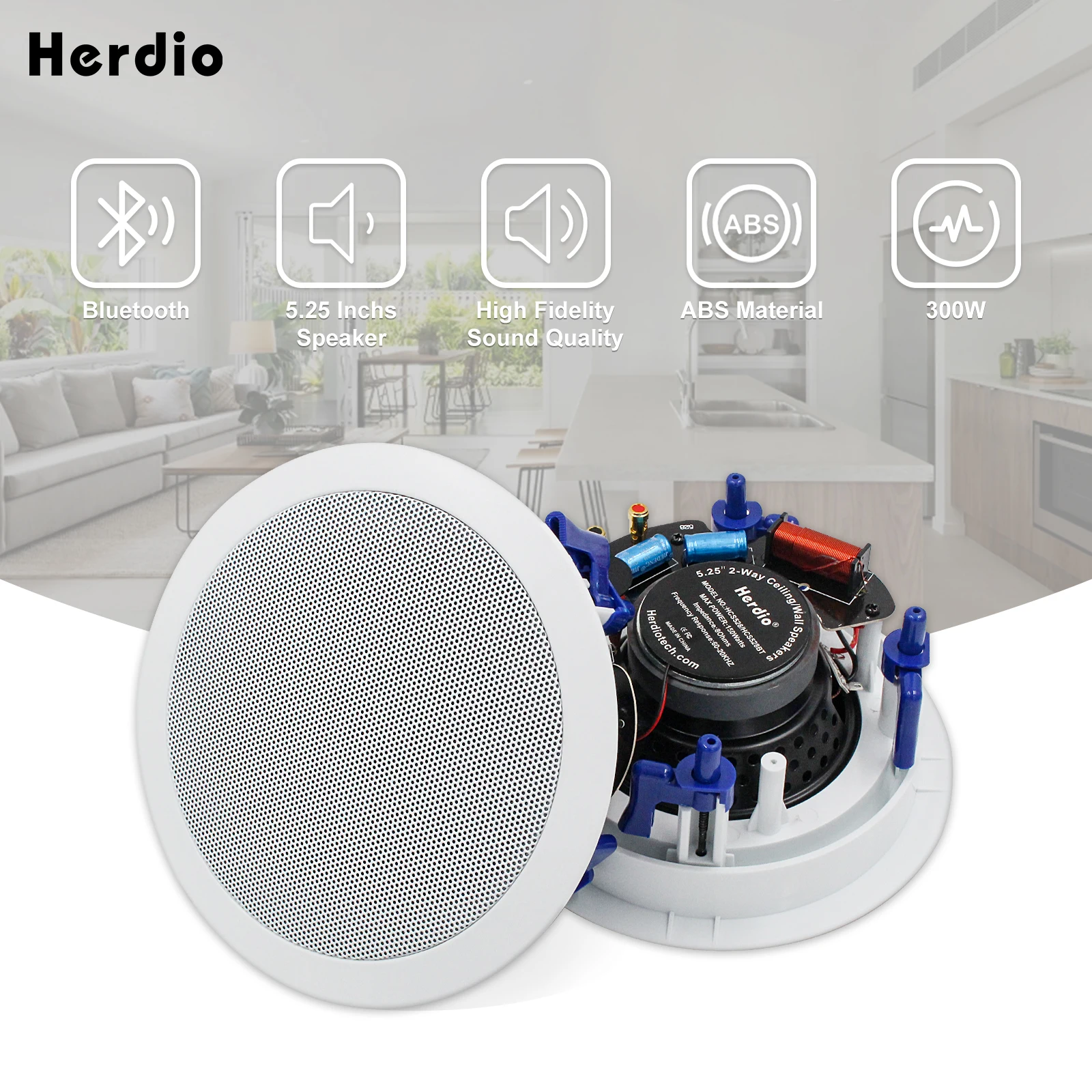 Herdio-Amplificateurs de puissance domestiques, Audio Bluetooth