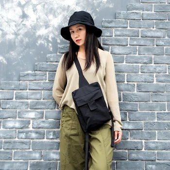 

Summer Chest Bag Men Women Fashion Solid Color Shoulder Bag Design Canvas Chest Bag Multi-Function Outdoor Casual Messenger Bag