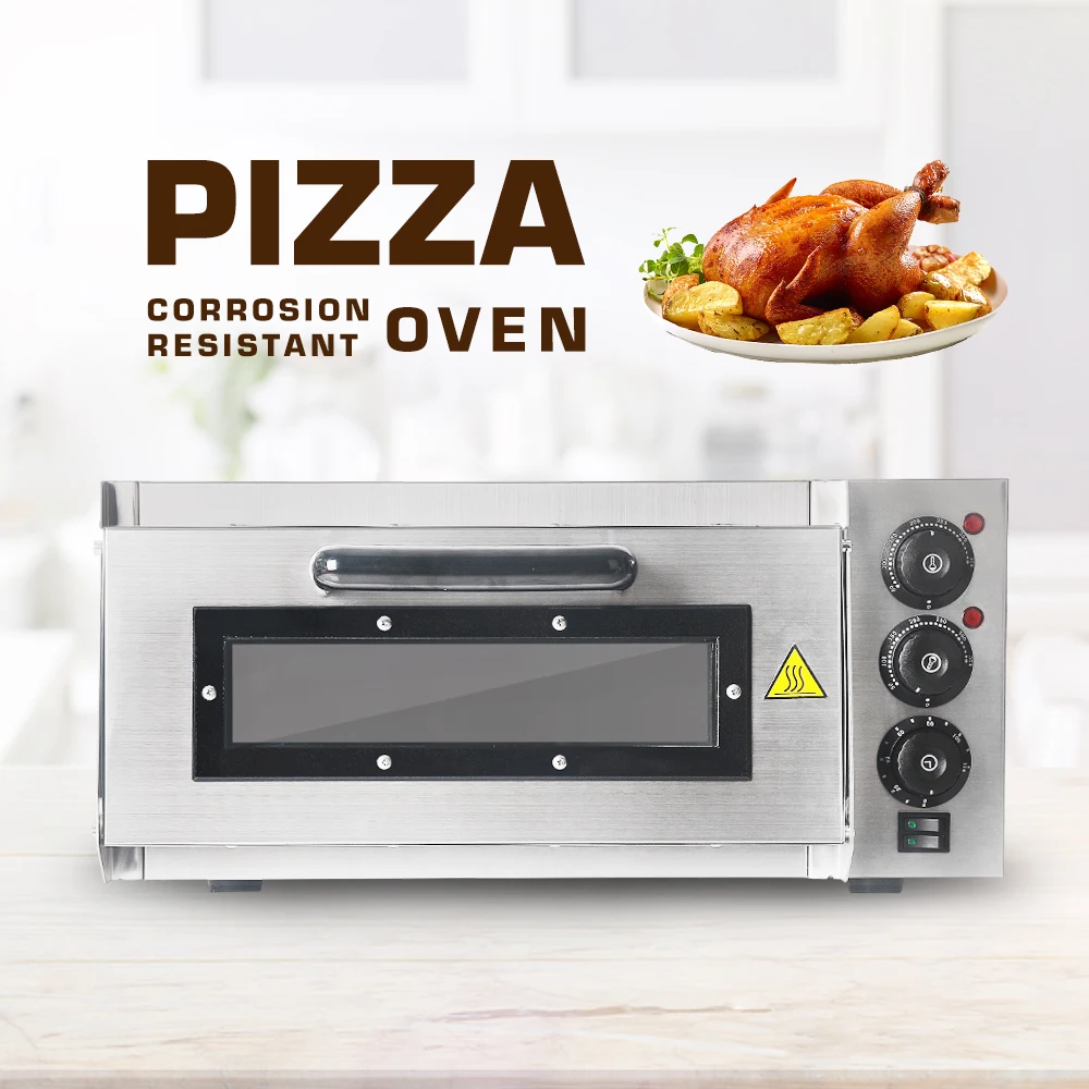 

GZZT Single Layer Pizza Oven Deck Stone Electric Commercial Pizza Roster Oven Bakery Professional Pizza Equipment
