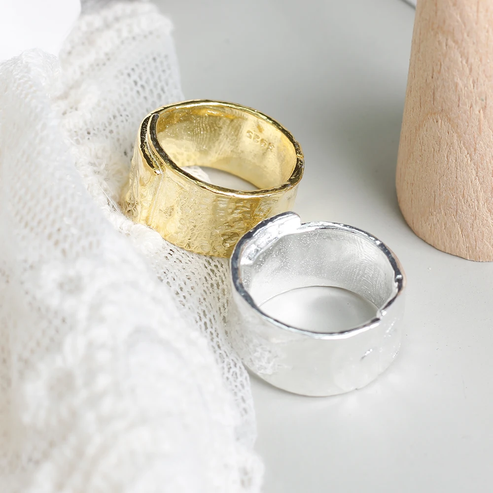 925 Sterling Silver Rings For Women Trendy Adjustable Antique