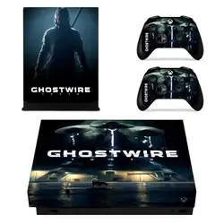 GhostWire: наклейка для Xbox One X, наклейка для кожи Pegatina Adesivo для Xbox one X, пульт дистанционного управления