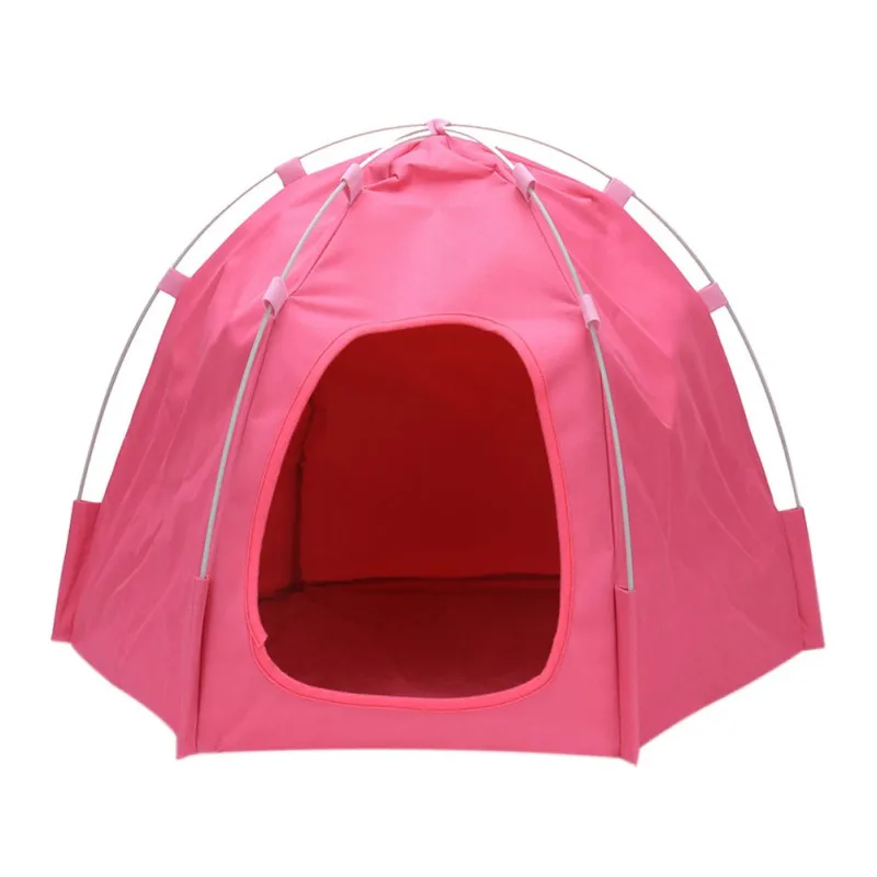 Pet 6 углов складной солнцезащитный водонепроницаемый Оксфорд ткань палатка для верховой езды портативный домашний домик для домашних