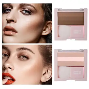 

1pc 2019 New Offer 3 Color Concealer Palette Face Makeup Palette Contouring Base Foundation Powder Concealer J7X6