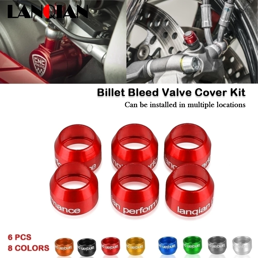 

Motorcycle Caliper Master Cylinder Billet Bleed Valve Cover Kit For Ducati SUPERBIKE 946 848 EVO CORSE 899 1199 Panigale 955 V2