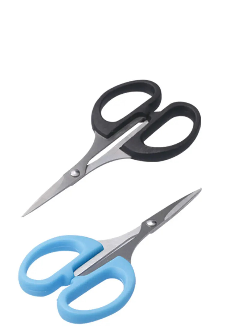 Швейные ножницы с черной пластиковой ручкой для ухода за волосами в носу, бровей, бороды, ножницы ручной работы, резец резьбы G