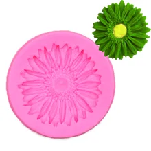 Подсолнечник Хризантема цветок силикагель Форма для выпечки для шоколада для выпечки Плесень