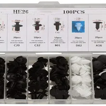 Заводской прямой автомобиль 100 штук в штучной упаковке Пряжка универсальный интерьер панель фиксирующий Зажим крепеж