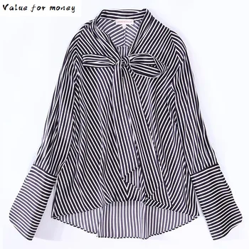 

Womens Elegant Tops and Blouses Real Silk Shirt Spring Autumn Clothes 2020 Korean Office Ladies Wear Blouse Blusas 924149 YY2581